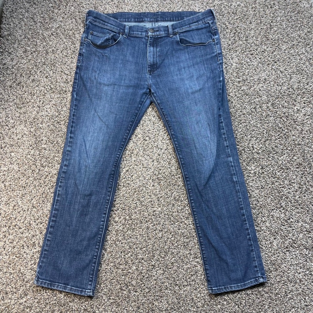 Mott & Bow Men's 36x28 Slim Fit Jeans Indigo Blue Stretch Denim Pants